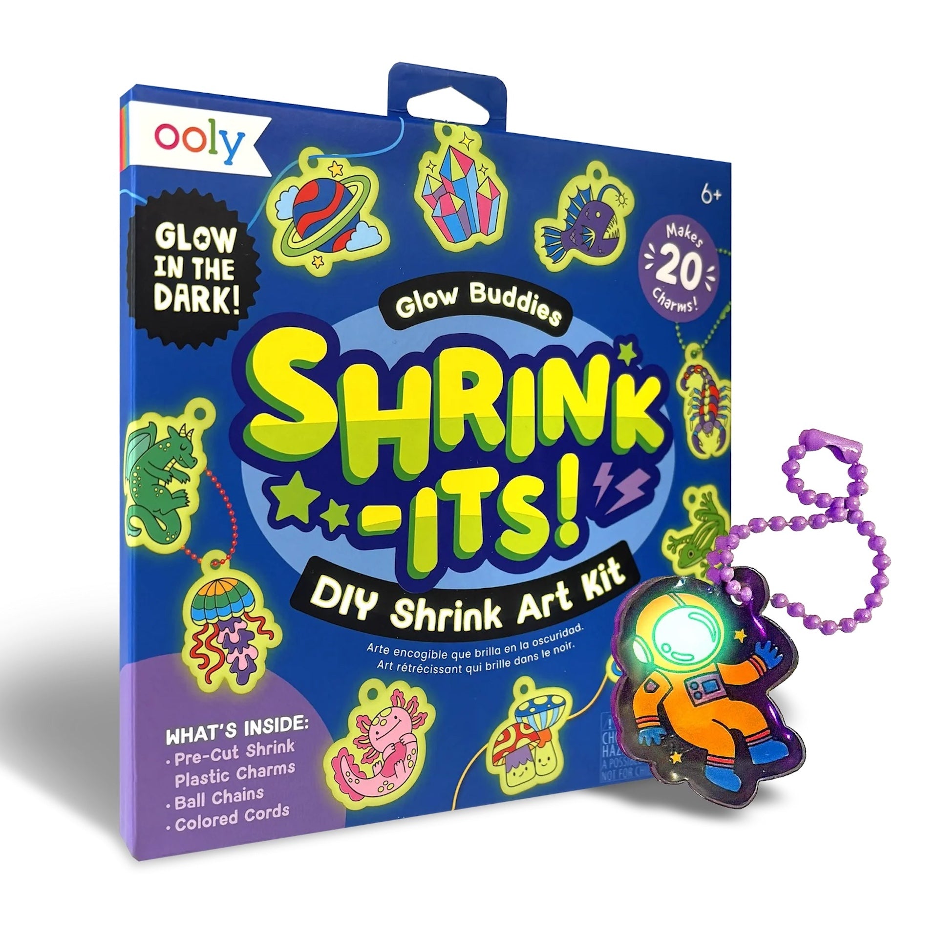 DIY SHRINK IT ART KIT - GLOW BUDDIES (6 YEARS+)