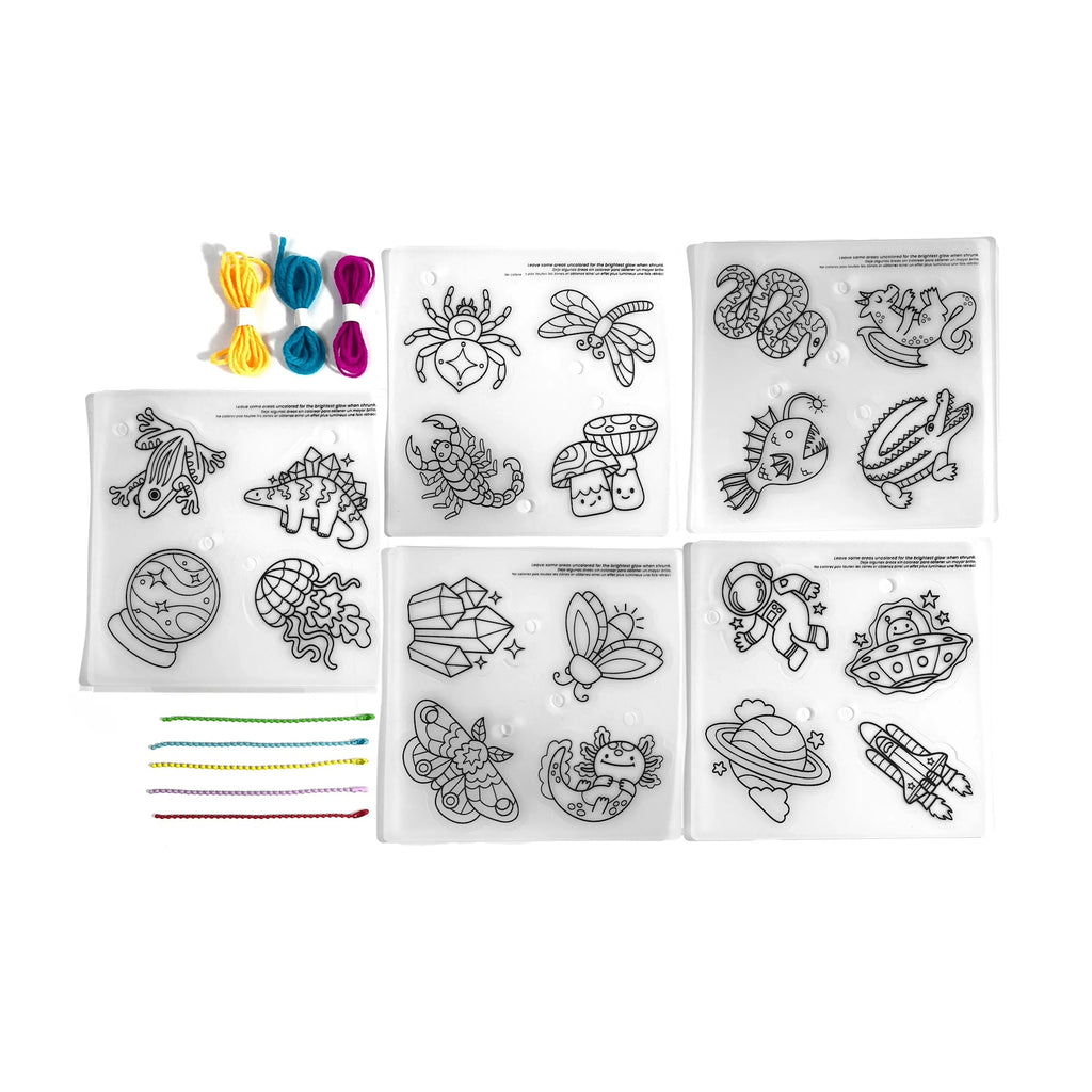 DIY SHRINK IT ART KIT - GLOW BUDDIES (6 YEARS+)