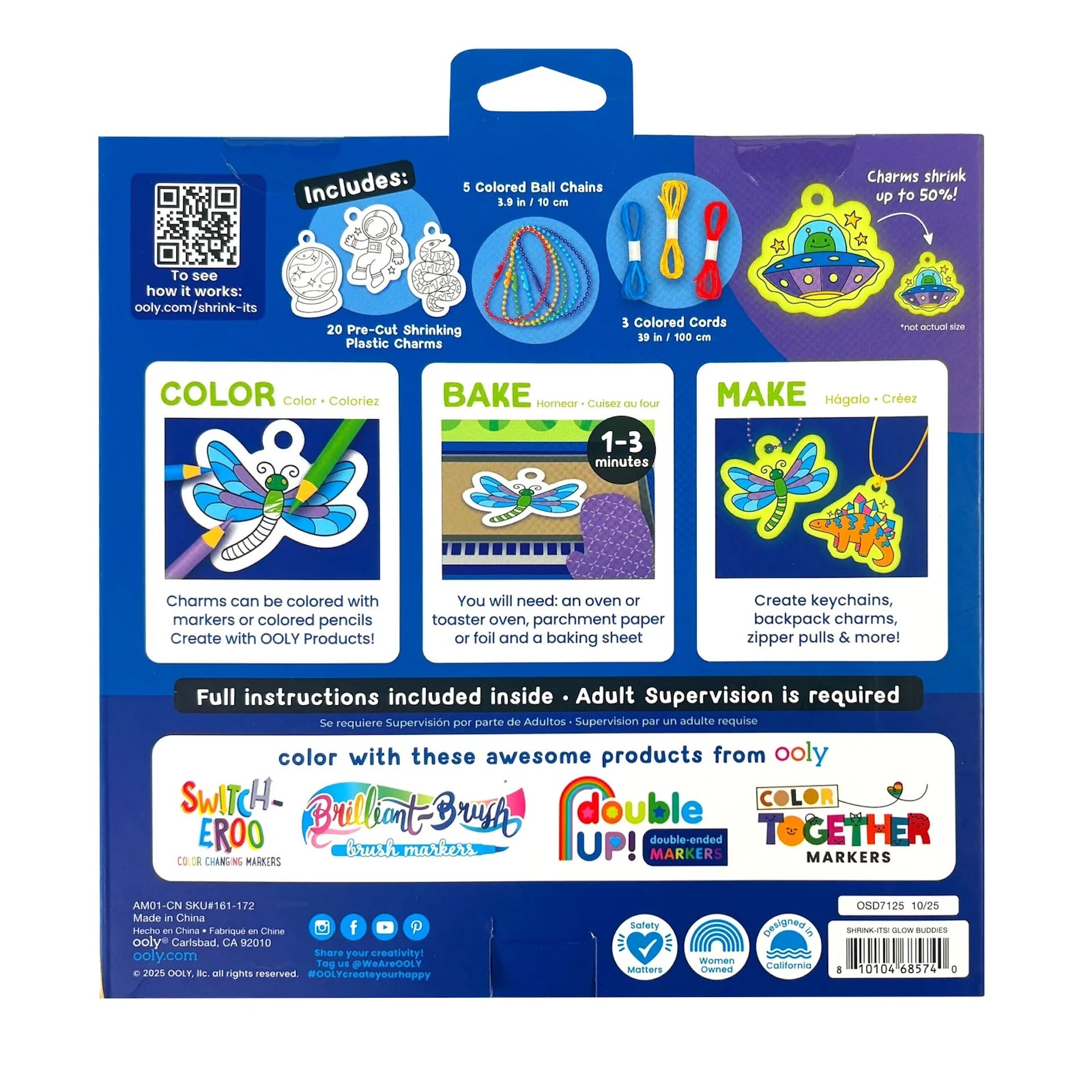 DIY SHRINK IT ART KIT - GLOW BUDDIES (6 YEARS+)