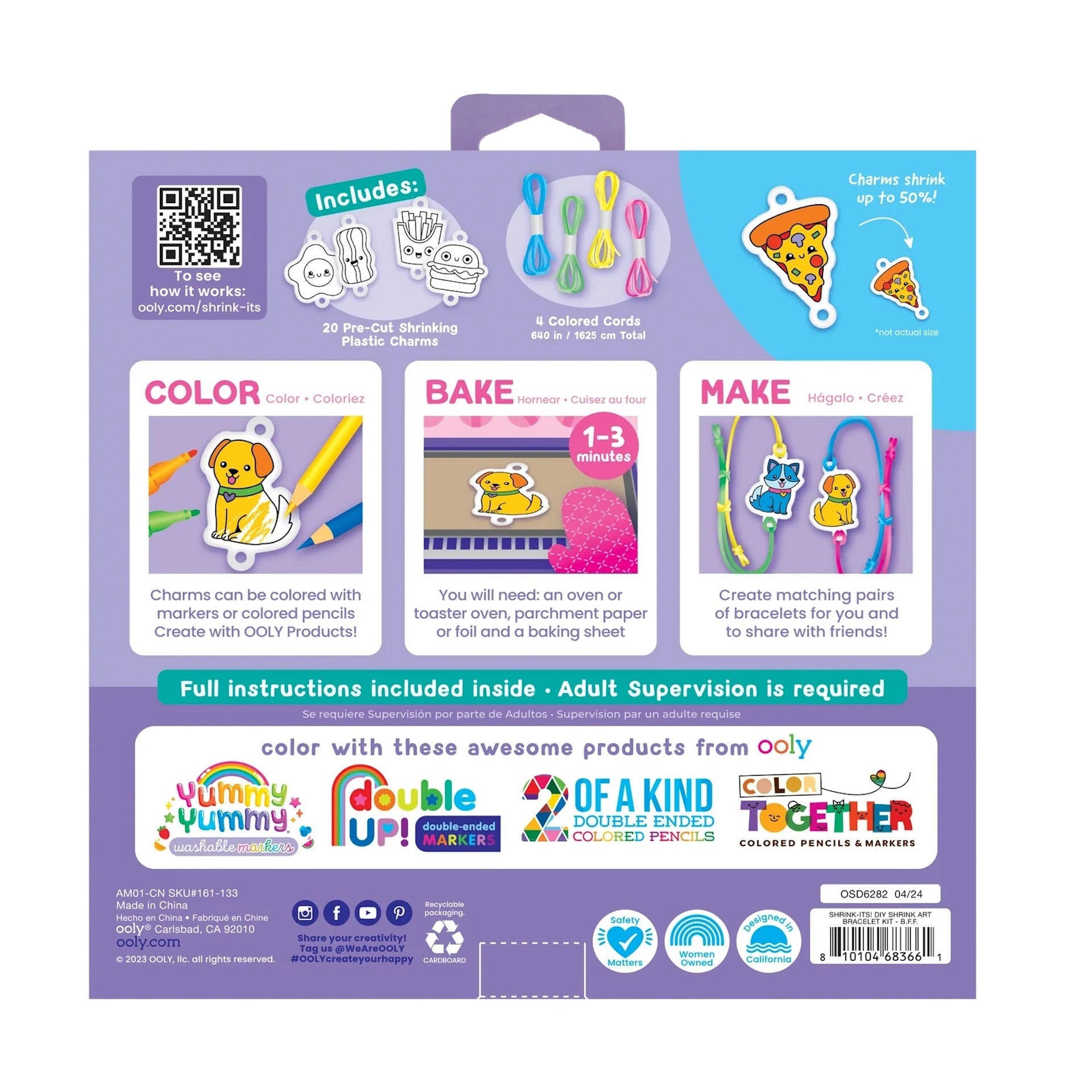 DIY SHRINK IT ART BRACELET KIT - BFF