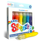 EASY SQUEEZABLE PAINT BRUSHES - SET OF 6 (3 YEARS+)
