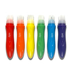 EASY SQUEEZABLE PAINT BRUSHES - SET OF 6 (3 YEARS+)