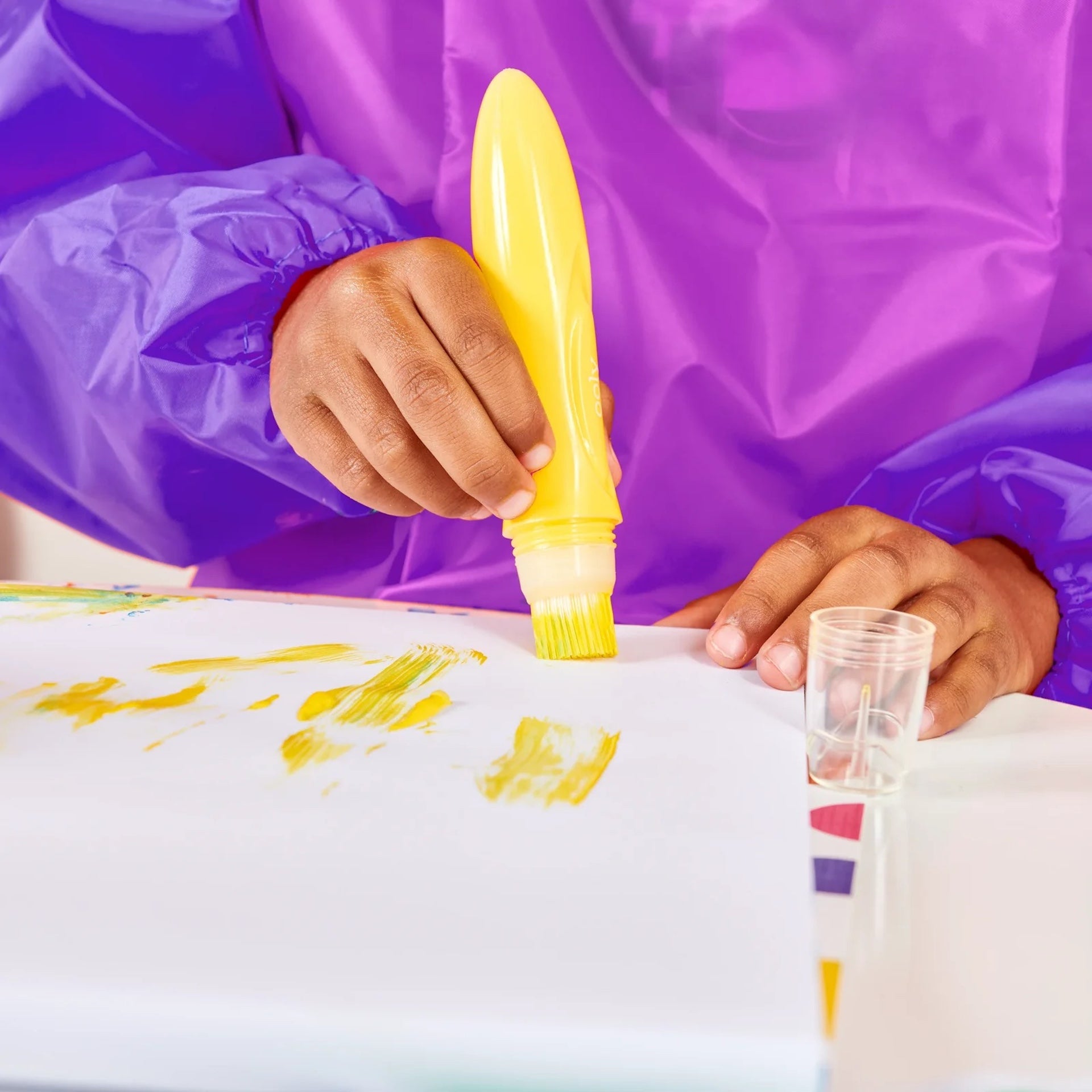 EASY SQUEEZABLE PAINT BRUSHES - SET OF 6 (3 YEARS+)