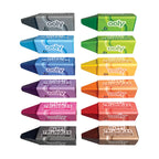 OOLY HAPPY TRIANGLES JUMBO CRAYONS - SET OF 12 (3 YEARS+)
