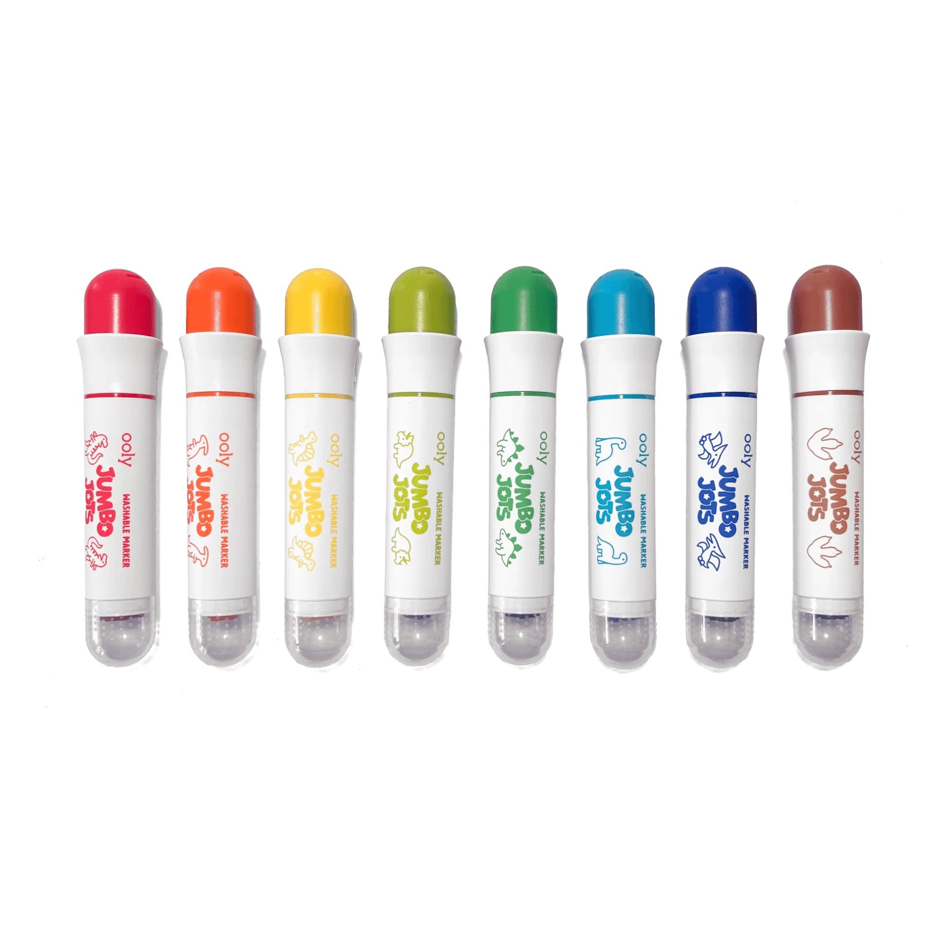 JUMBO JOTS - DUAL TIP CONE & STAMP MARKERS - DINO