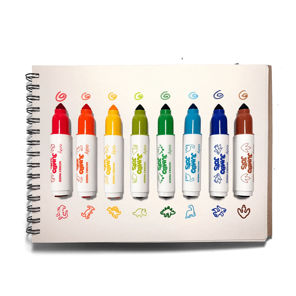 JUMBO JOTS - DUAL TIP CONE & STAMP MARKERS - DINO