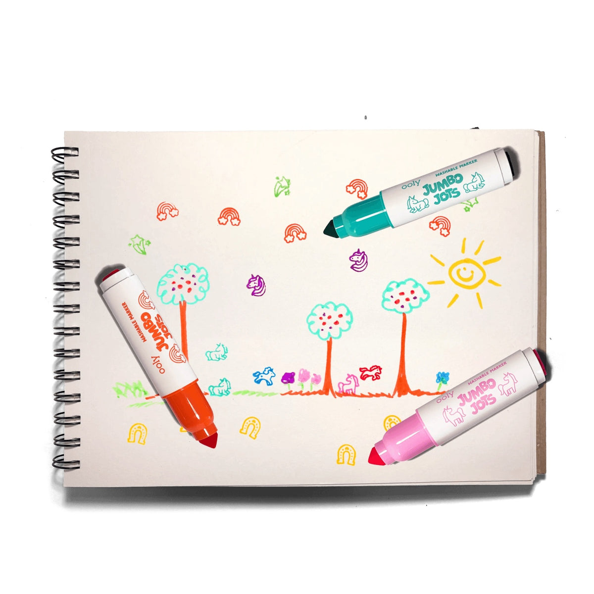 JUMBO JOTS - DUAL TIP CONE & STAMP MARKERS - UNICORN
