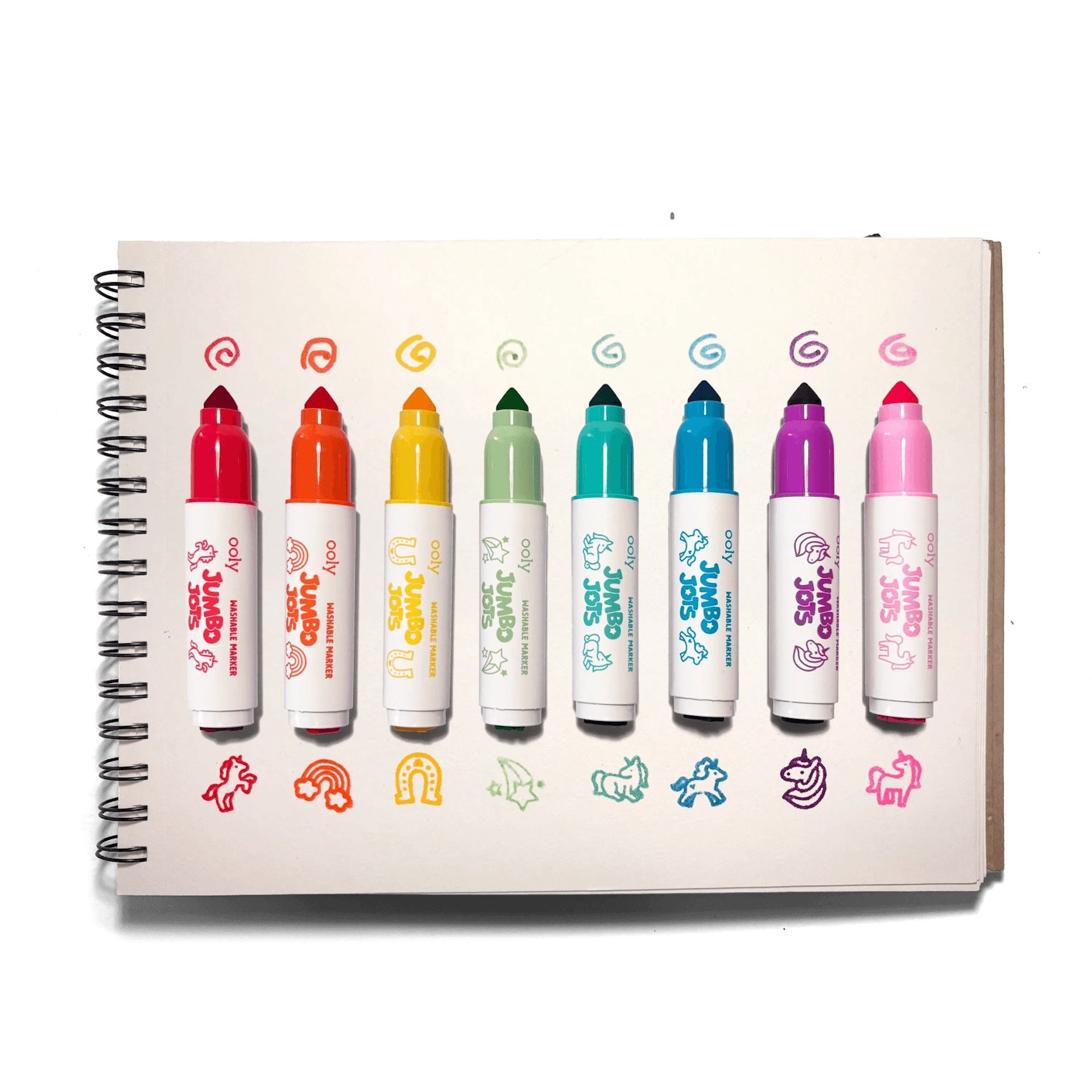 JUMBO JOTS - DUAL TIP CONE & STAMP MARKERS - UNICORN