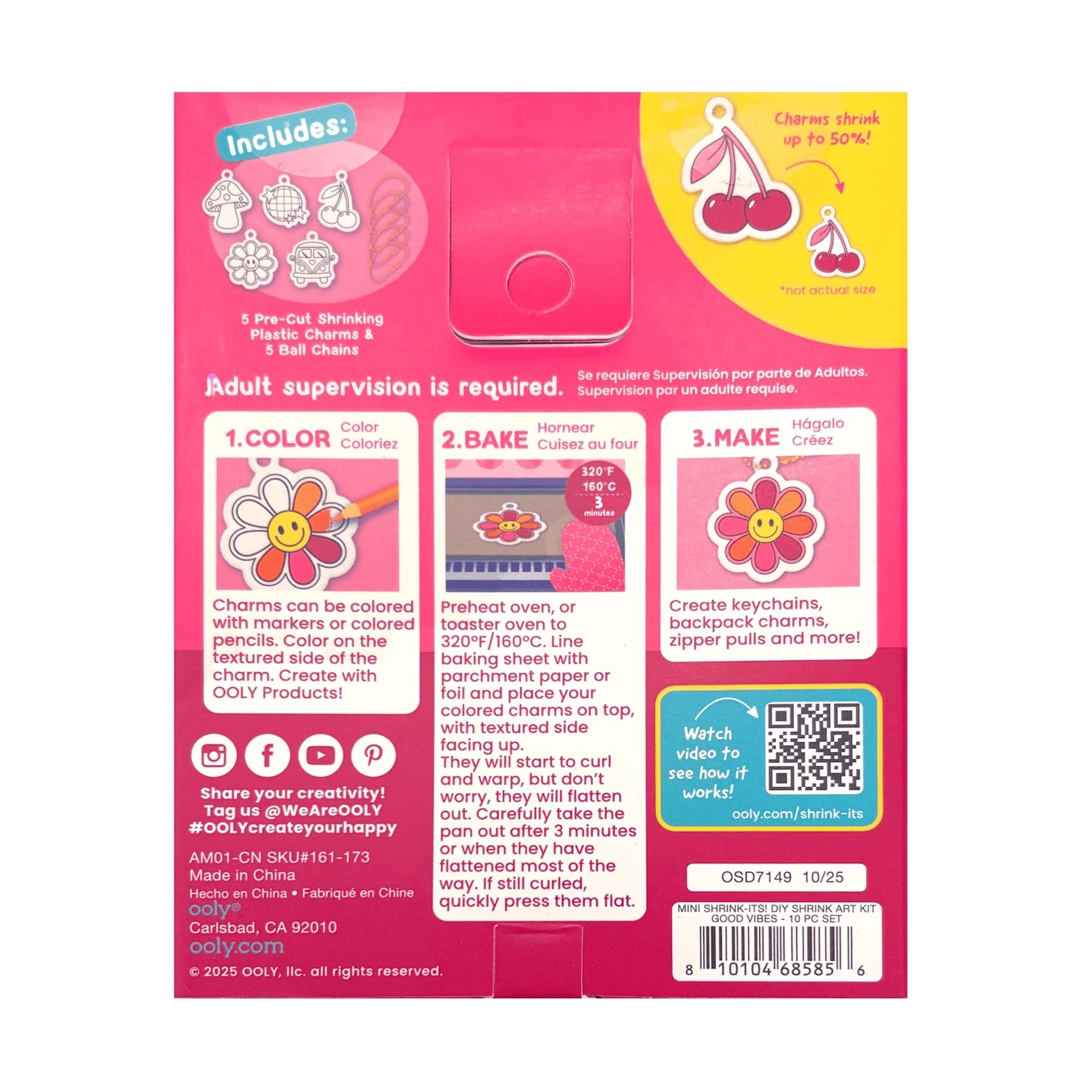 MINI DIY SHRINK-IT ART KIT - GOOD VIBES