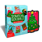 MINI SCRATCH & SCRIBBLE - WINDOW BANNER KIT - FESTIVE FRIENDS