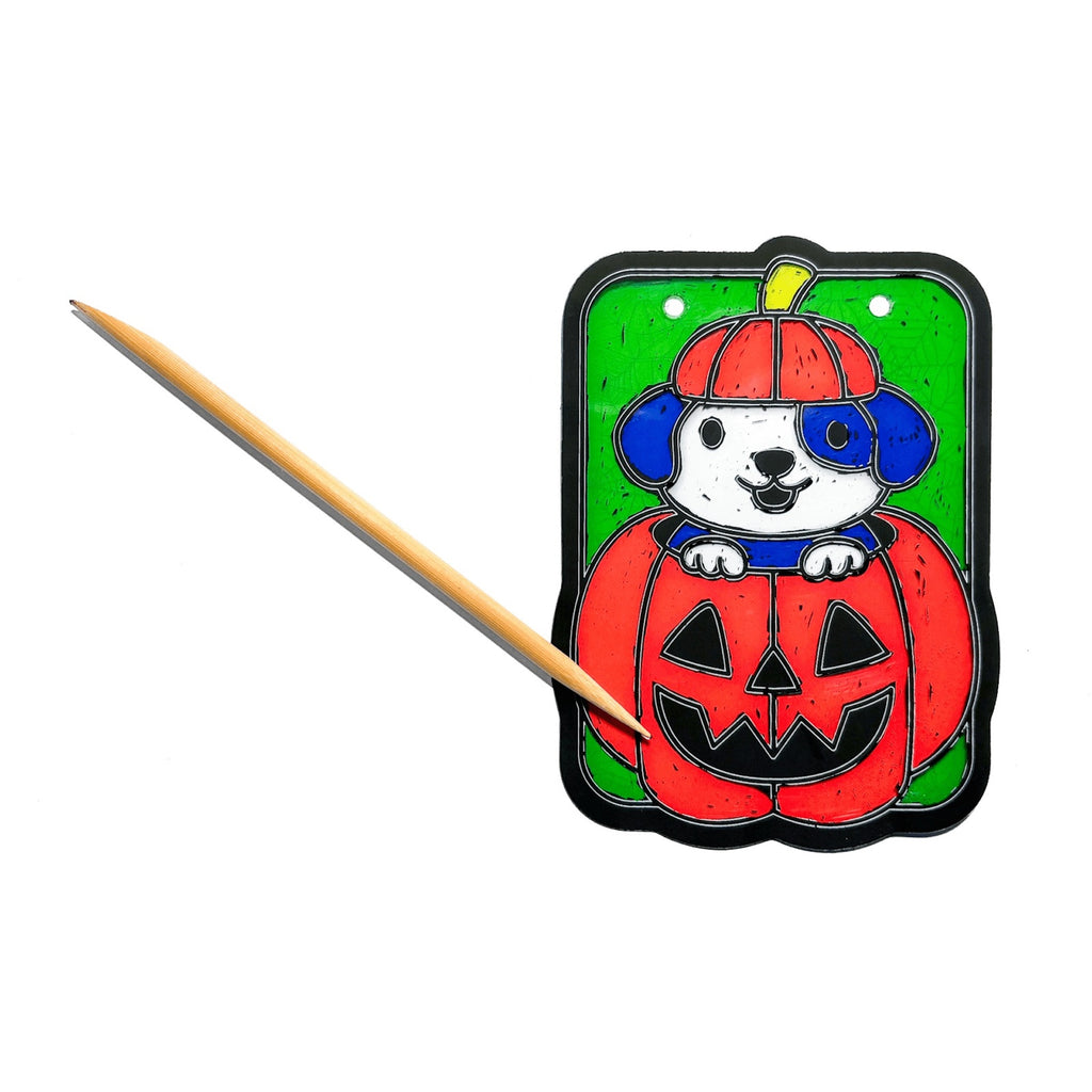 MINI SCRATCH & SCRIBBLE - WINDOW BANNER KIT - BOO BUDDIES