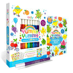 YUMMY YUMMY SCENTED COLOURING KIT + COLOURING BOOK (4 YEARS+)