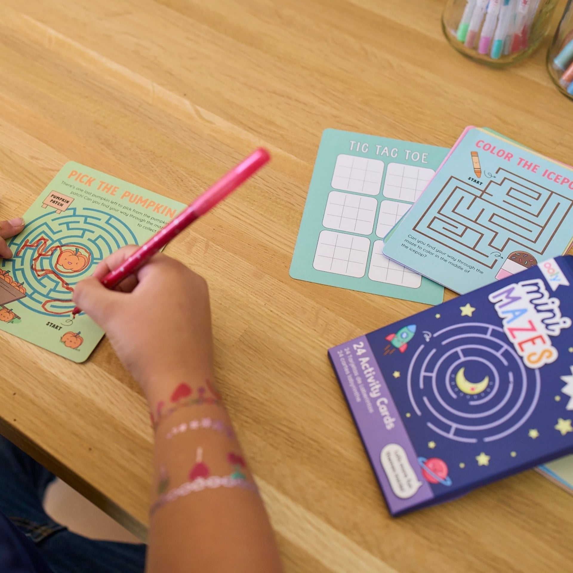 PACK OF 24 ACTIVITY CARDS - CONNECT THE DOTS (4 YEARS+)