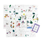 PACK OF 24 ACTIVITY CARDS - CONNECT THE DOTS (4 YEARS+)