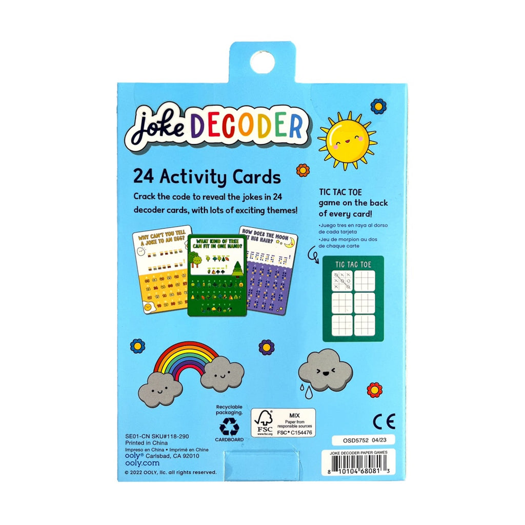 PACK OF 24 ACTIVITY CARDS - JOKE DECODER (6 YEARS+)