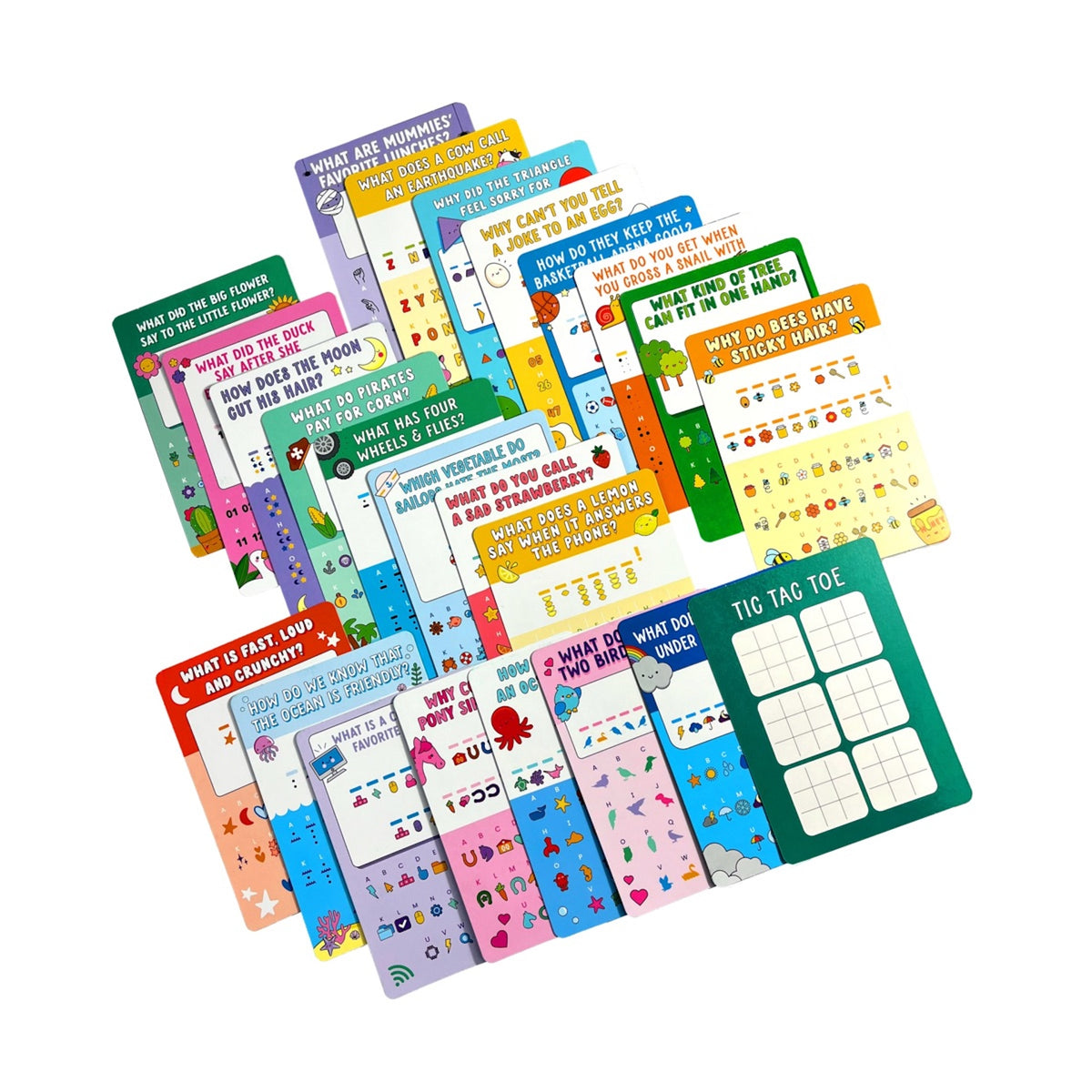 PACK OF 24 ACTIVITY CARDS - JOKE DECODER (6 YEARS+)