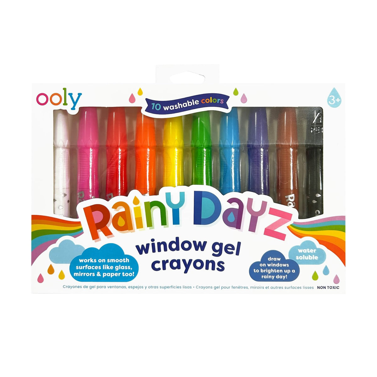 RAINY DAYZ - GEL CRAYONS (SET OF 10)