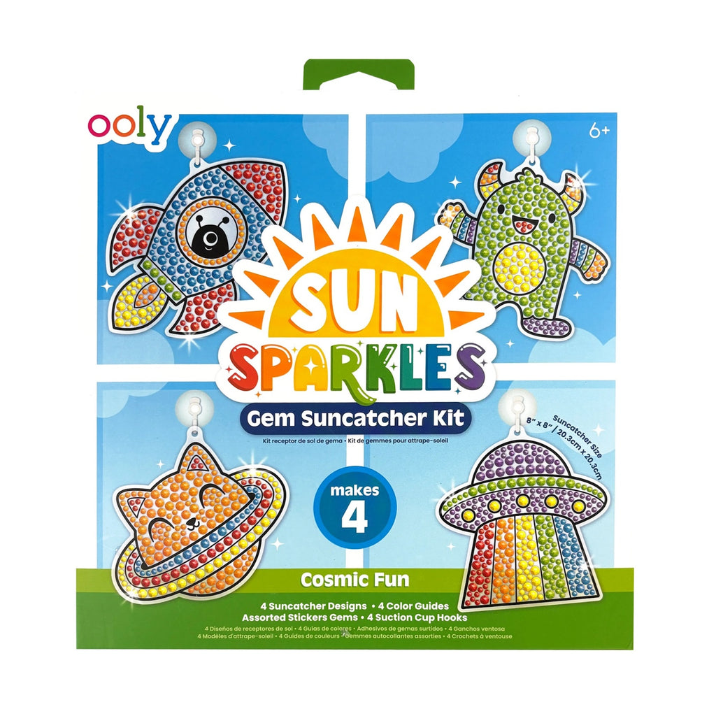 SUN SPARKLES - GEM SUNCATCHER KIT - COSMIC FUN