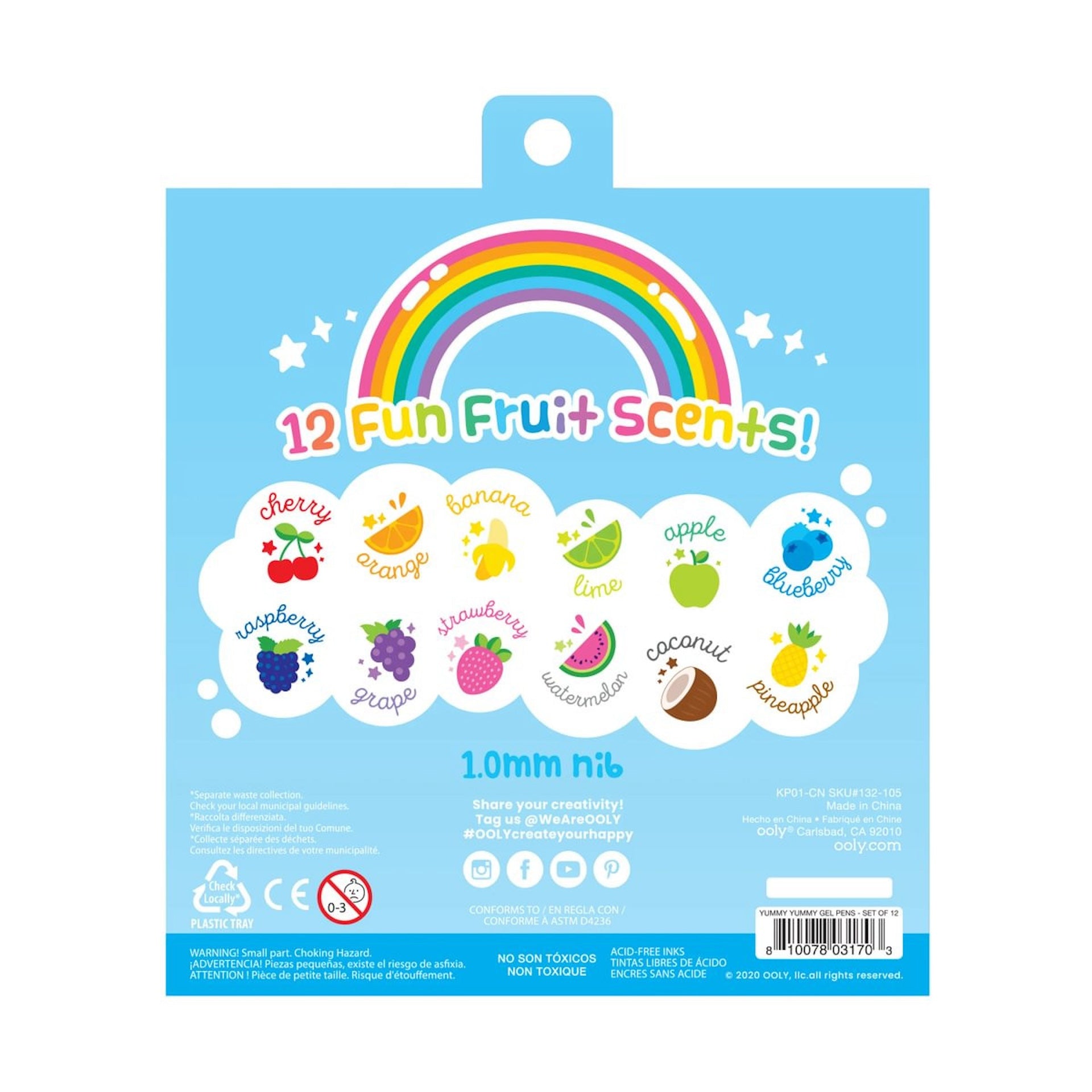 YUMMY YUMMY SCENTED COLOURED GLITTER GEL PENS