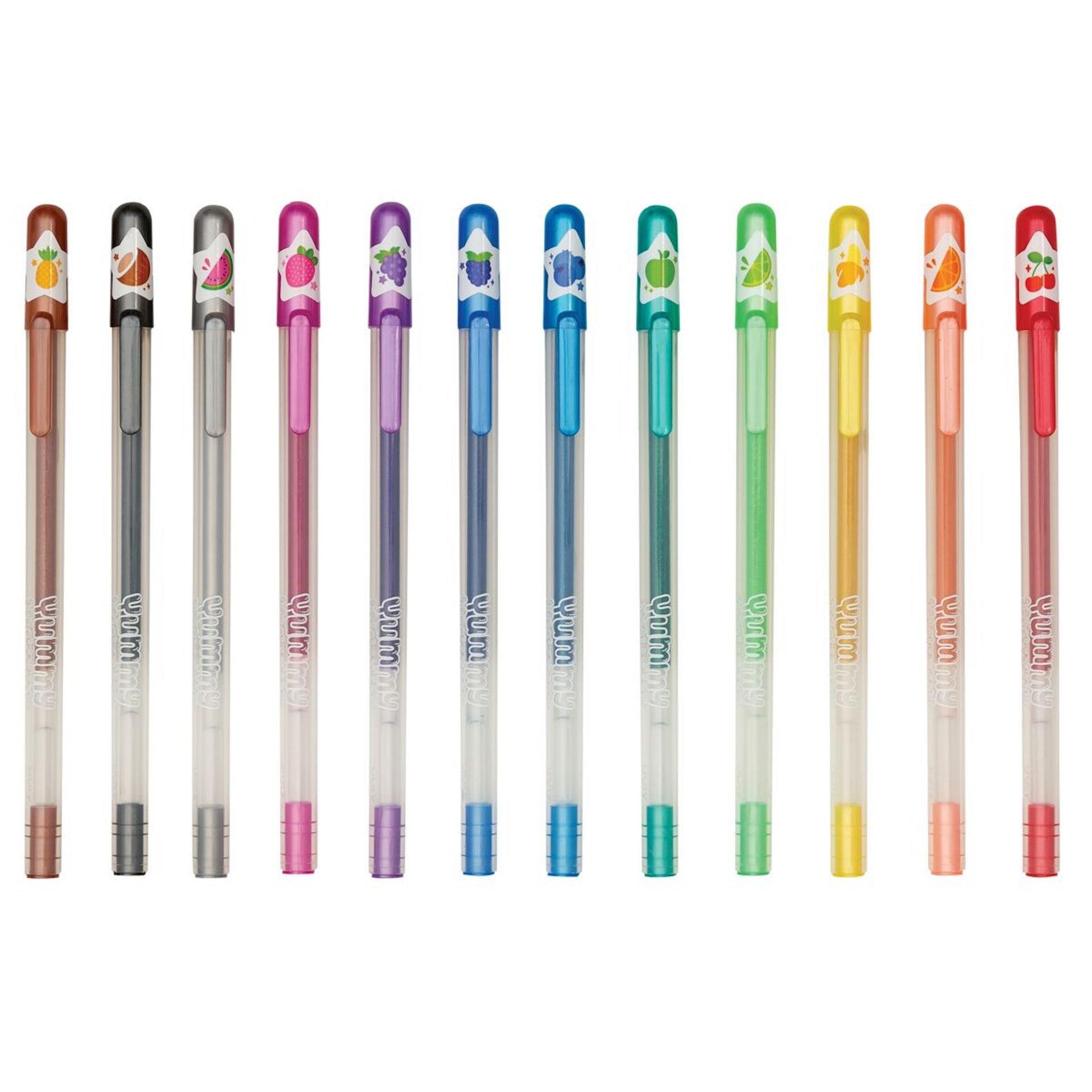 YUMMY YUMMY SCENTED COLOURED GLITTER GEL PENS