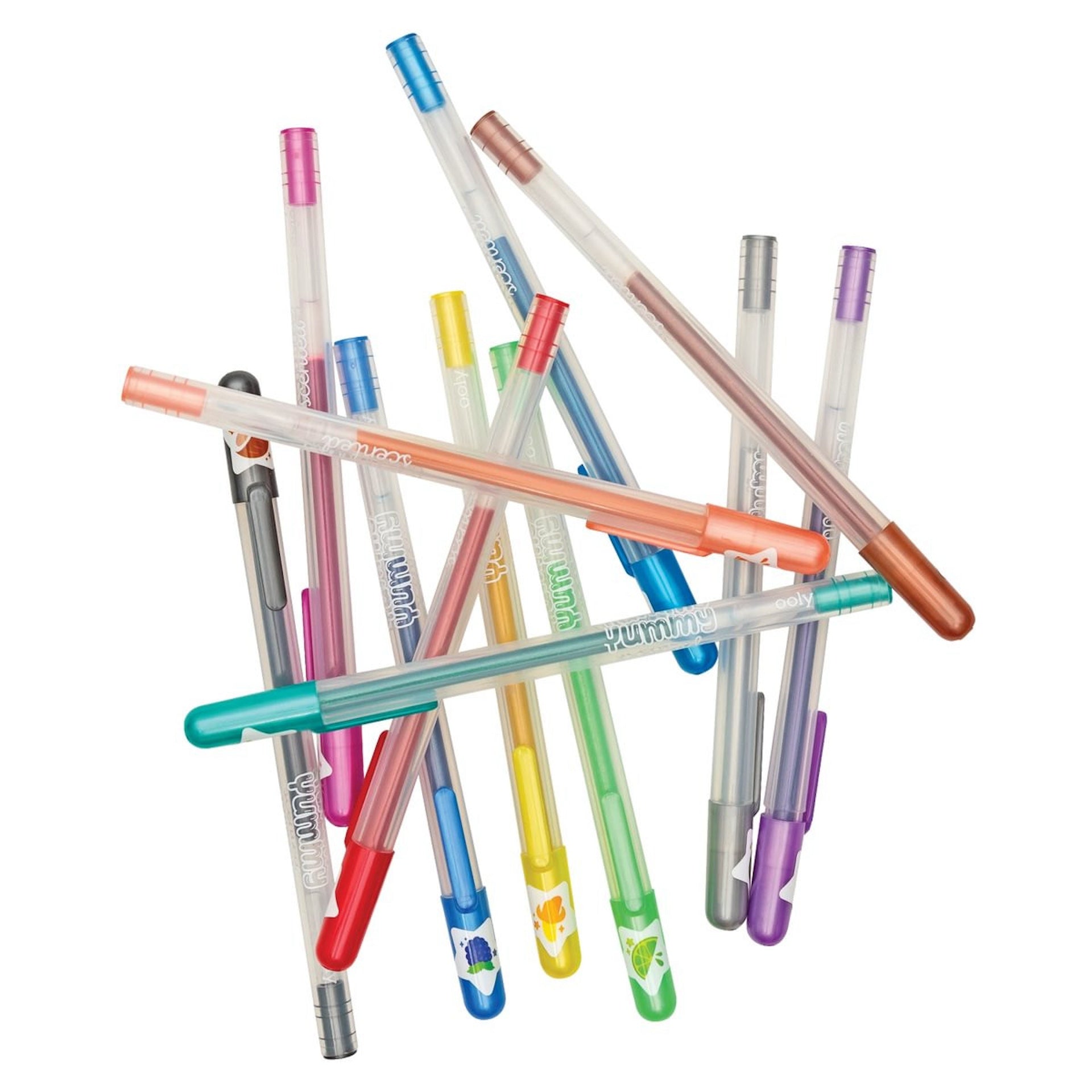 YUMMY YUMMY SCENTED COLOURED GLITTER GEL PENS
