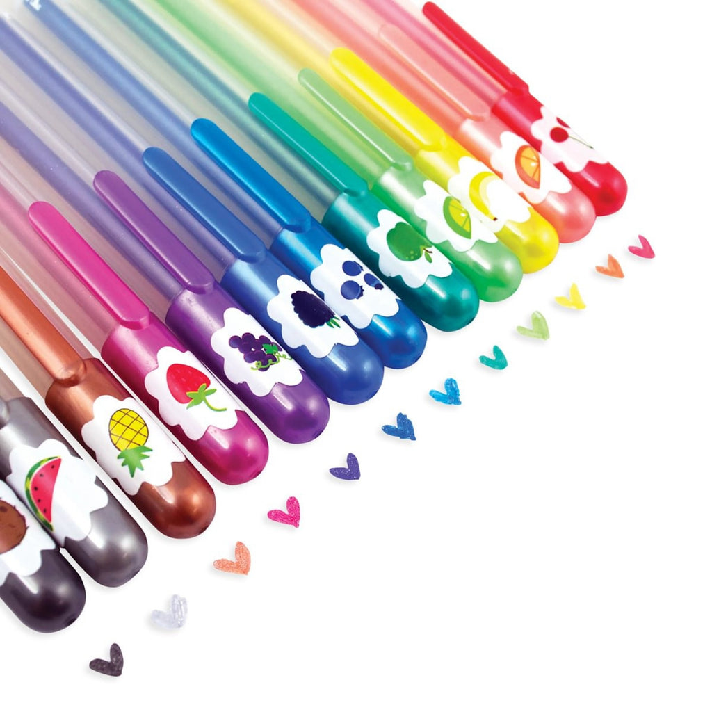 YUMMY YUMMY SCENTED COLOURED GLITTER GEL PENS