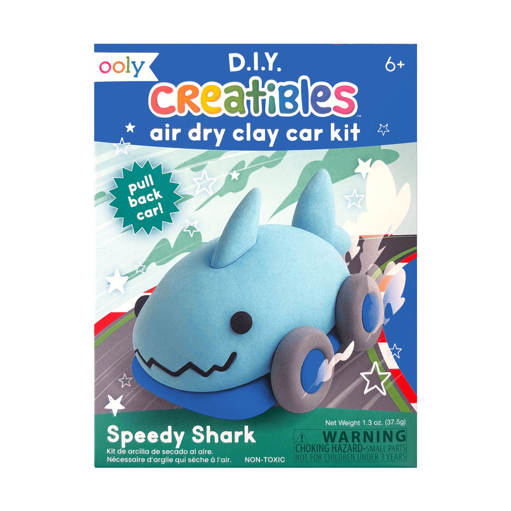 CREATIBLES DIY AIR DRY CLAY CAR KIT - SPEEDY SHARK