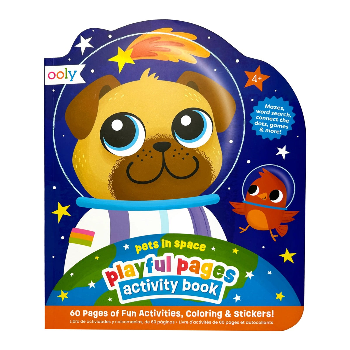 PLAYFUL PAGES ACTIVITY BOOK + STICKERS - PETS IN SPACE (4 YEARS+)