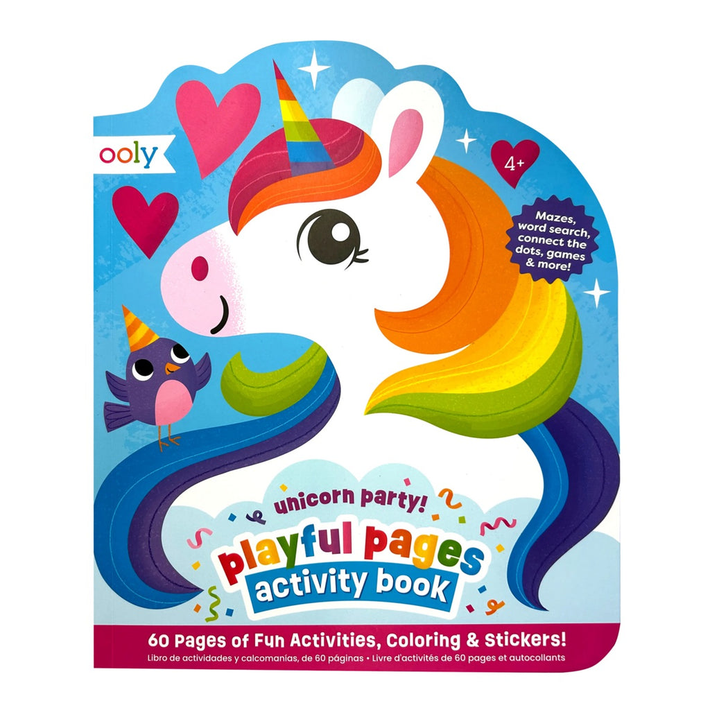 PLAYFUL PAGES ACTIVITY BOOK + STICKERS - UNICORN PARTY (4 YEARS+)