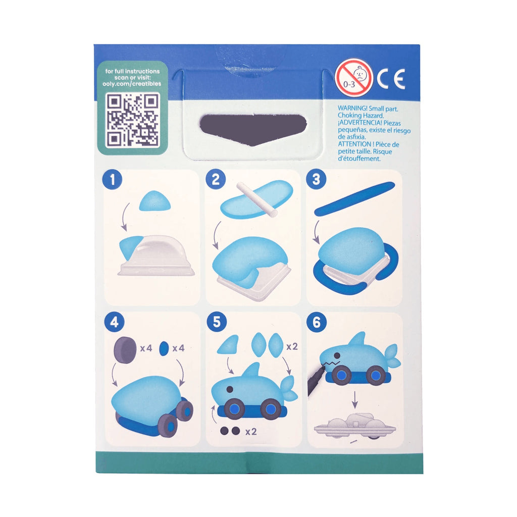 CREATIBLES DIY AIR DRY CLAY CAR KIT - SPEEDY SHARK