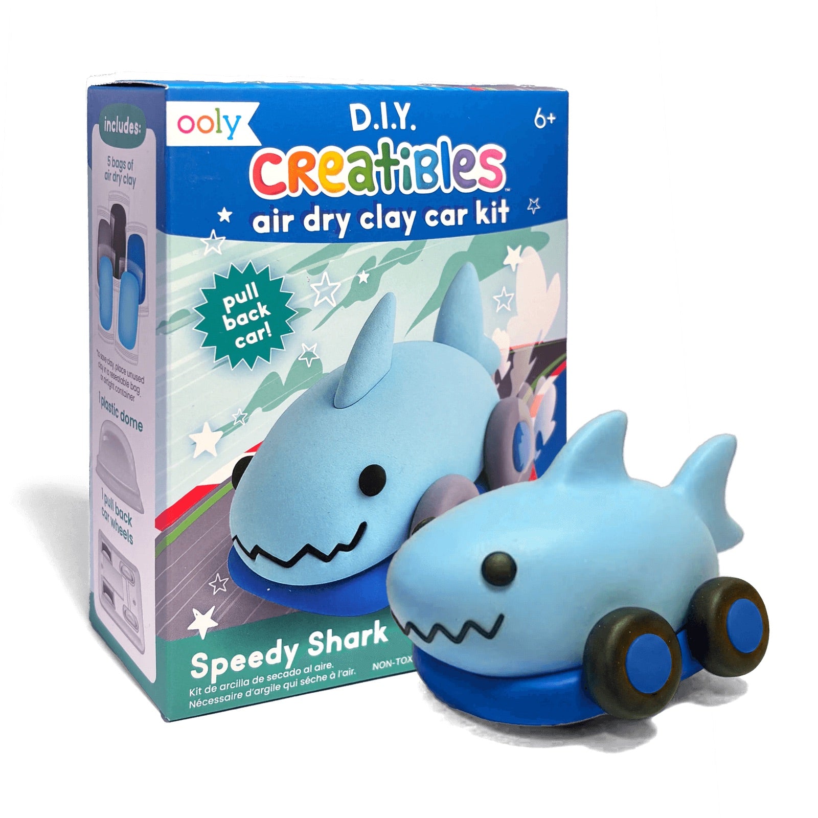 CREATIBLES DIY AIR DRY CLAY CAR KIT - SPEEDY SHARK