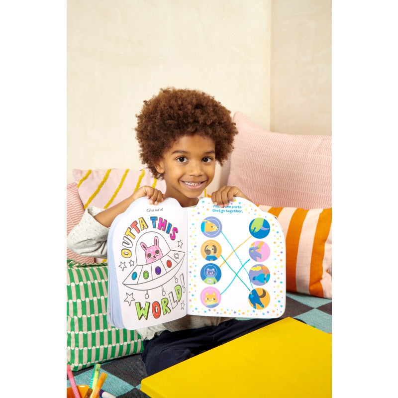 PLAYFUL PAGES ACTIVITY BOOK + STICKERS - PETS IN SPACE (4 YEARS+)