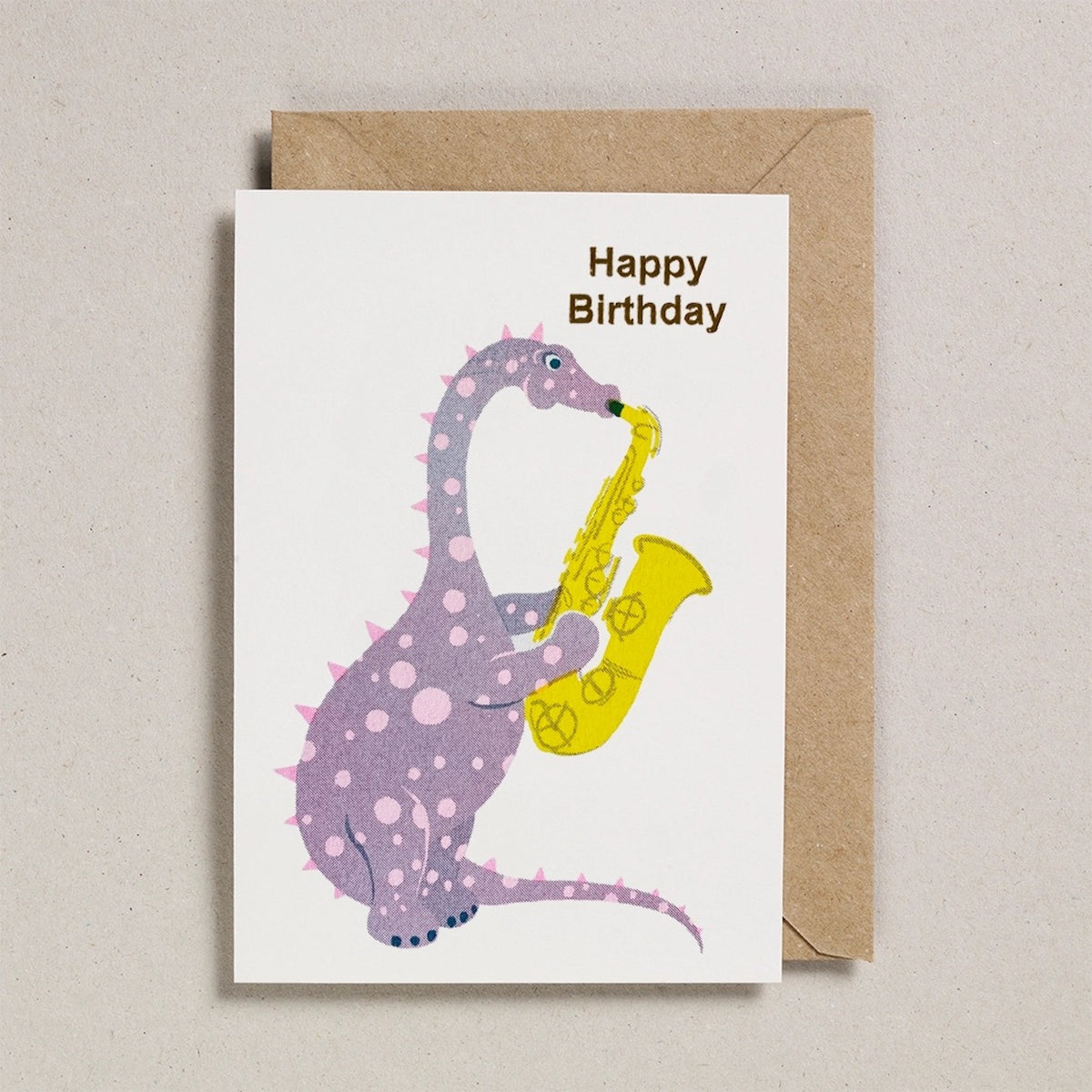 DIPLODOCUS DINO HAPPY BIRTHDAY CARD
