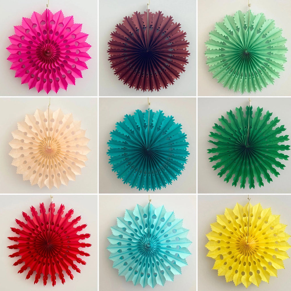 PAPER FAN DECORATION (30CM)