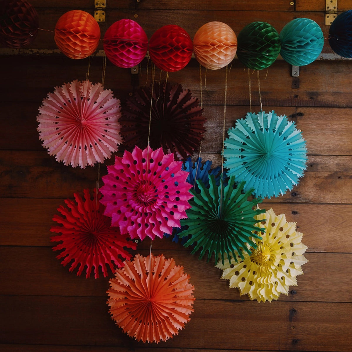 PAPER FAN DECORATION (30CM)