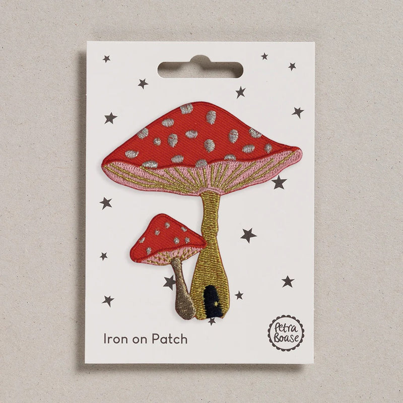 IRON ON PATCH - Toadstools