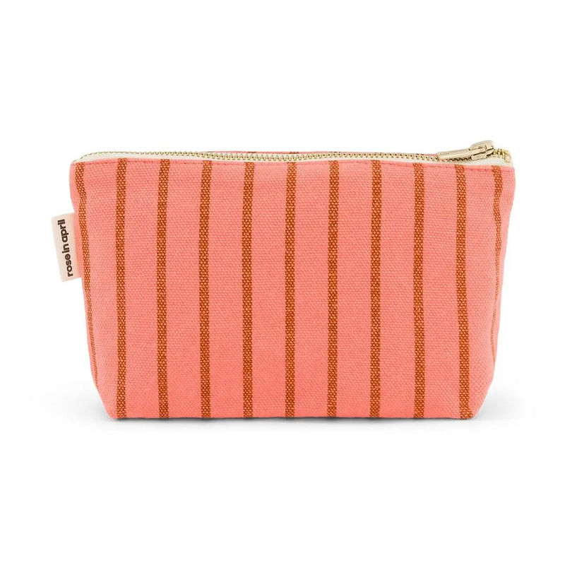 SOFIA POUCH - Stripes Coral/ Peacan