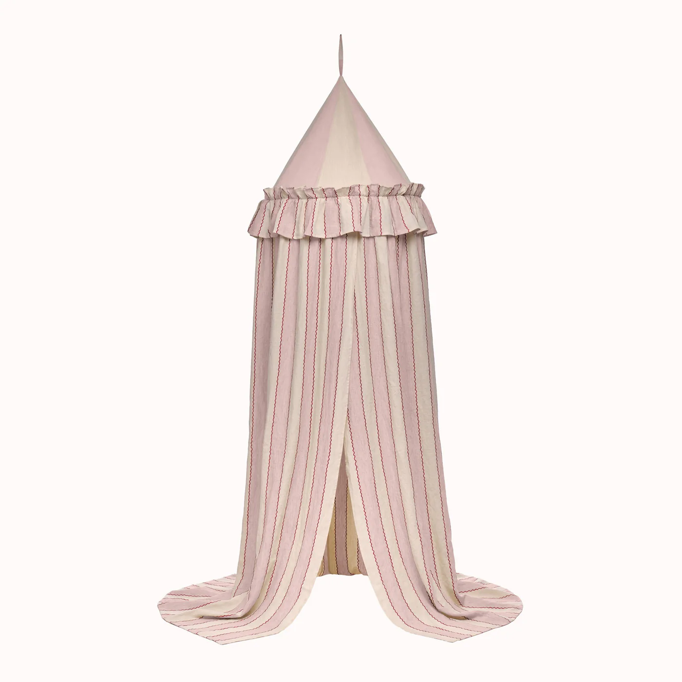 MARIONETTE STRIPE EMBROIDERED CANOPY - PINK
