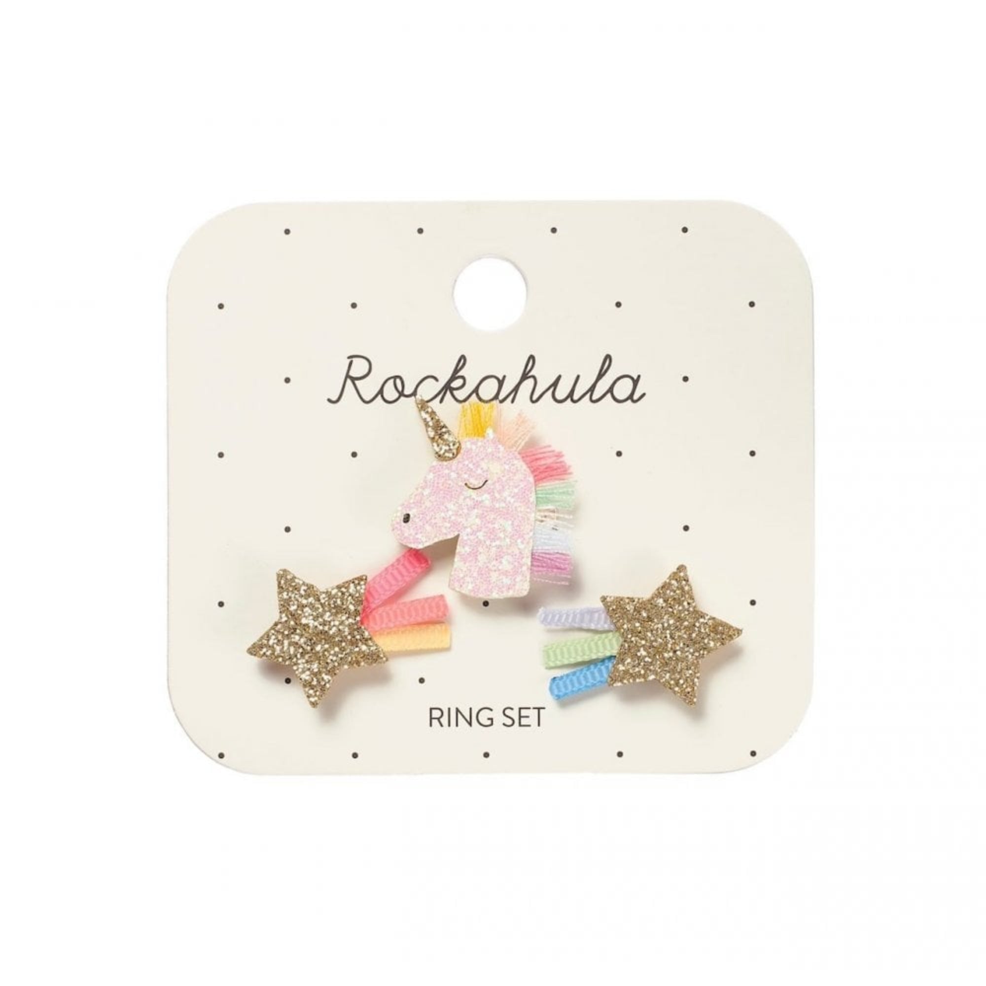 RING SET - RAINBOW UNICORN