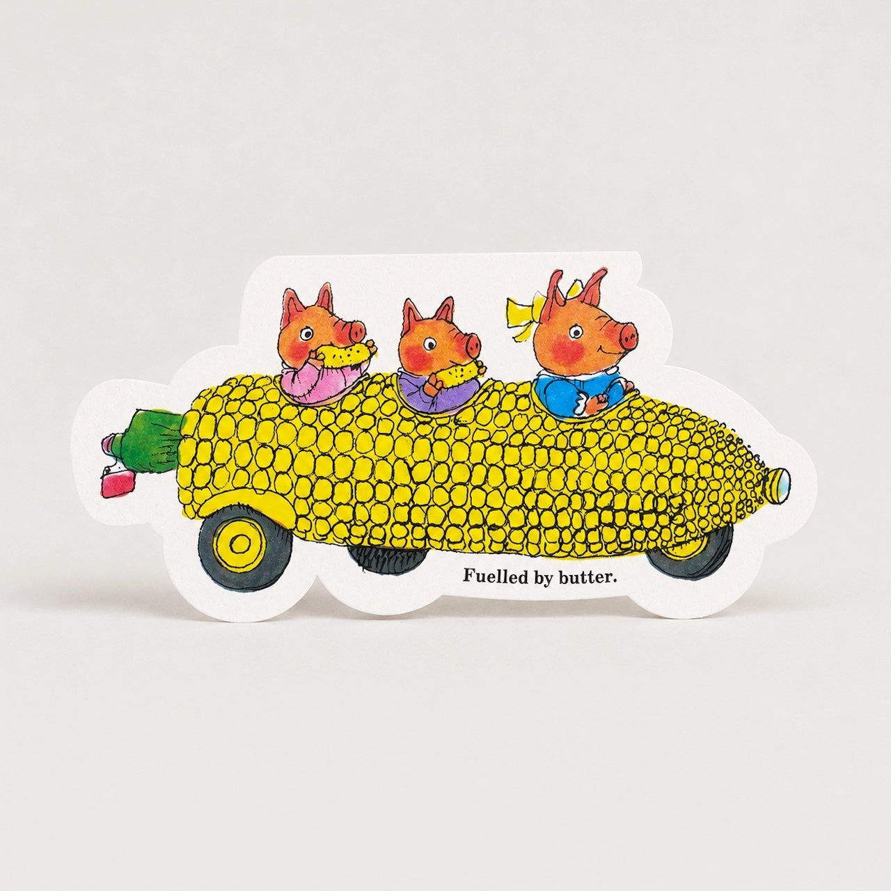 RICHARD SCARRY CORN ON THE COB CAR CARD