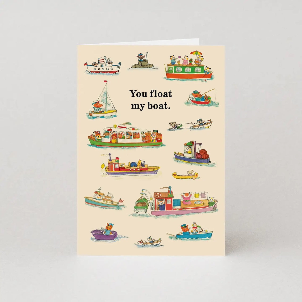 RICHARD SCARRY YOU FLOAT MY BOAT CARD