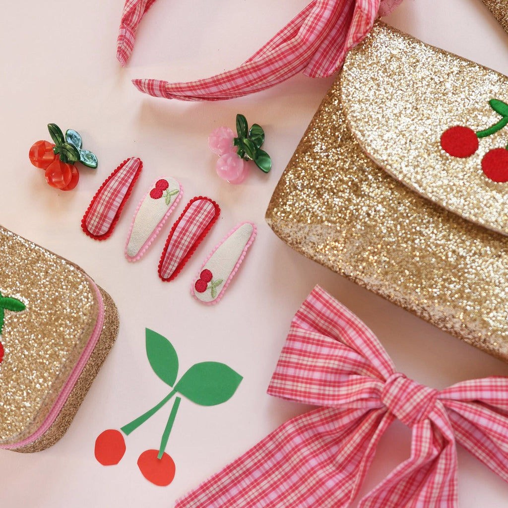 CHERRY DREAMS GLITTER BAG