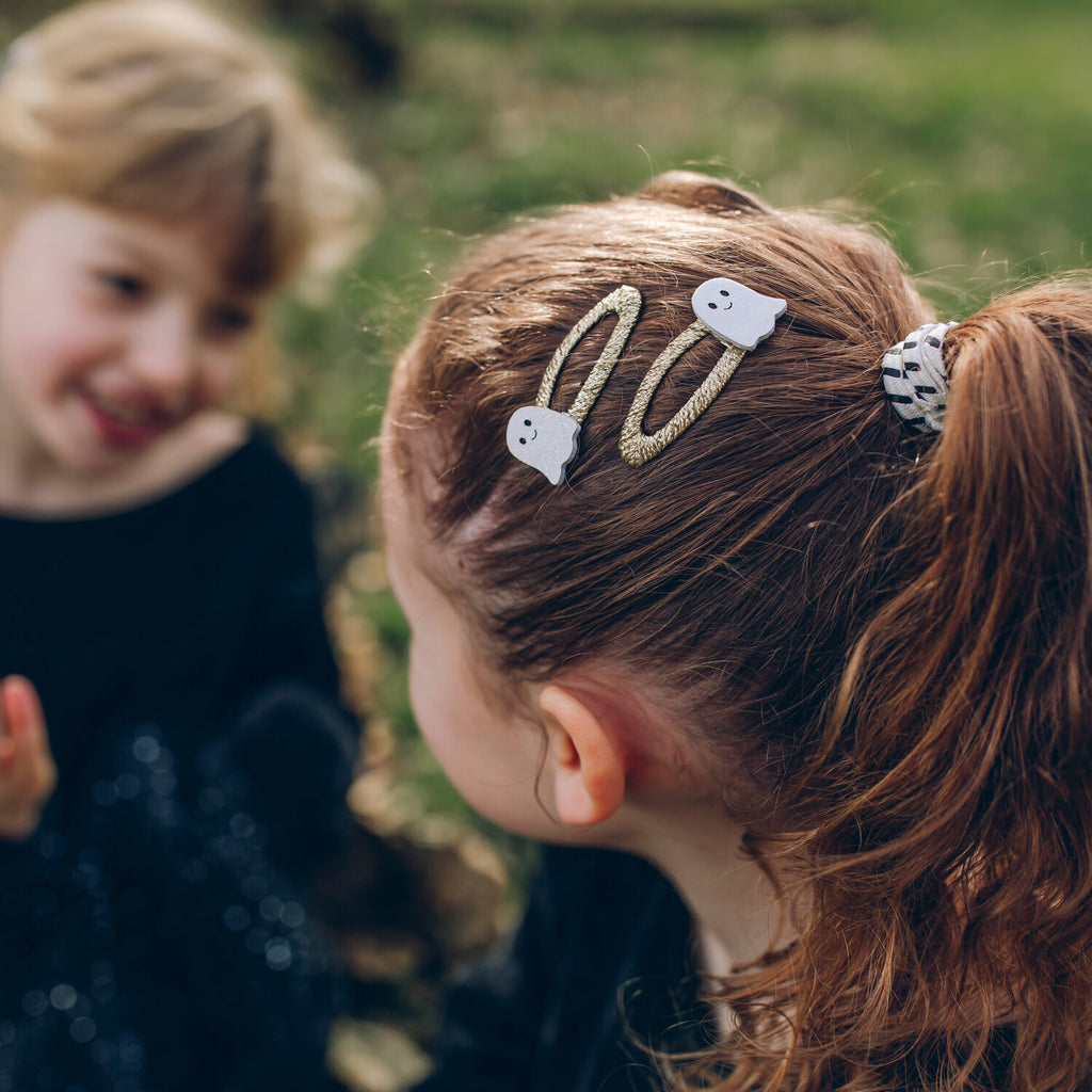 HAPPY LITTLE GHOST HAIR CLIPS