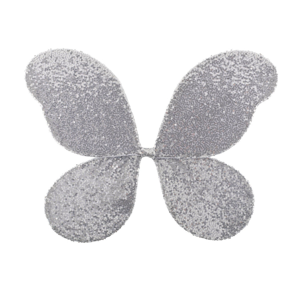 MAGICAL SEQUIN SILVER FAIRY WINGS