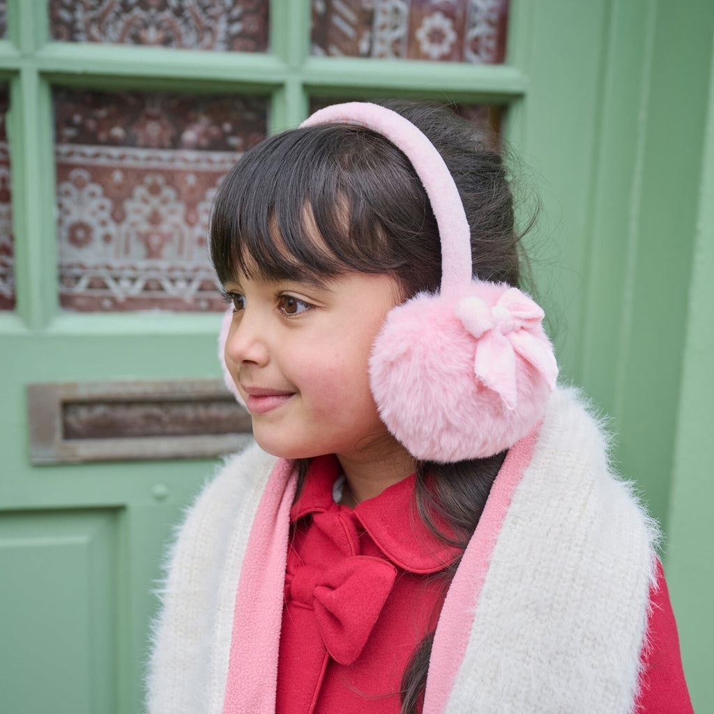 PRETTY IN PINK BOW EARMUFFS