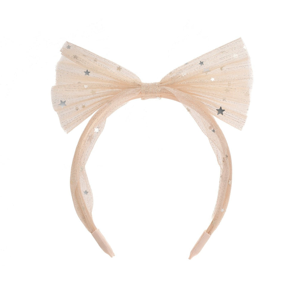 SHIMMER TULLE BOW HEADBAND