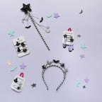 SPOOKY STAR STREAMER HAIR CLIPS