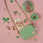 GERTIE GINGHAM SCALLOPED HEADBAND