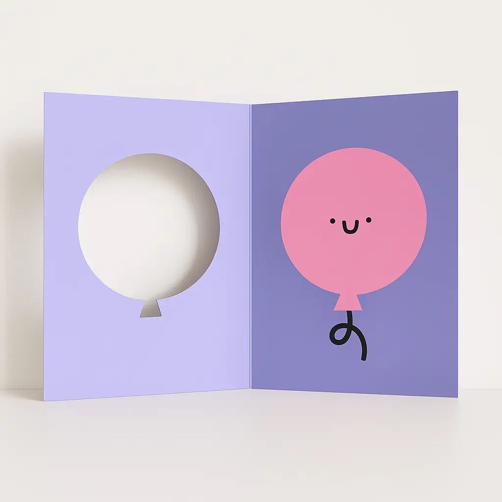 BIRTHDAY BALLOON DIE CUT CARD