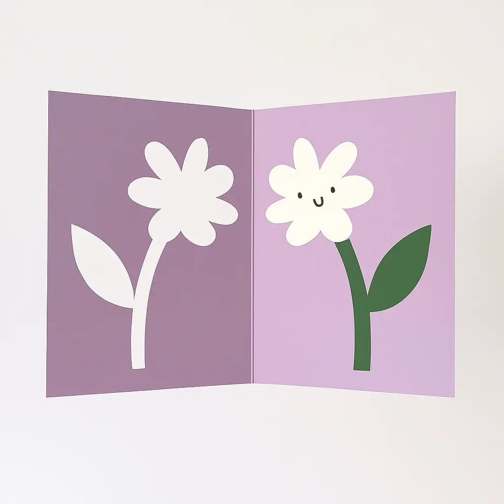 FLOWER DIE CUT CARD